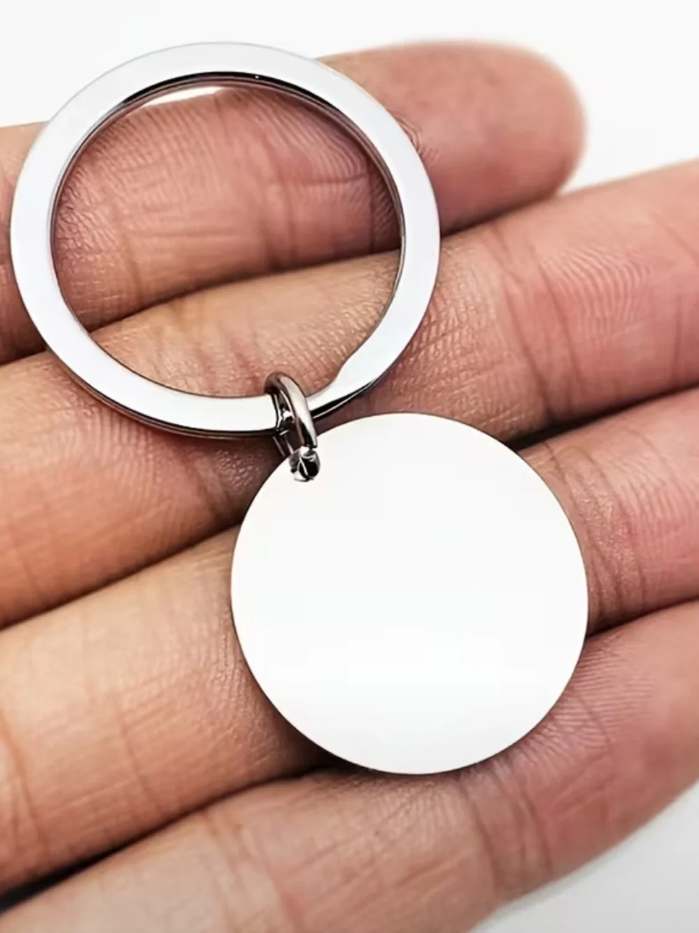 420 Silver Round Keychain with 'I'd smoke my last bowl with you' Engraving